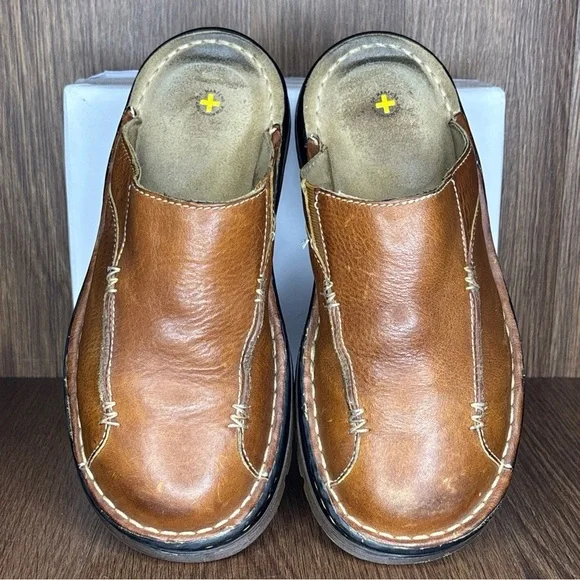 Dr. Martens VTG Brown Leather Unisex Slip-Ons - Picture 4 of 9